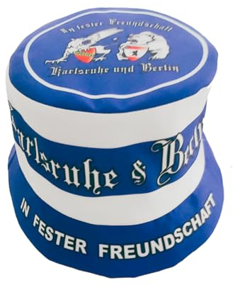 Wallitschek Fischerhut Karlsruhe & Berlin (hochwertige Qualität), Fanhut, Sonnenhut, Anglerhut, Mütze, Bucket hat, Fussball