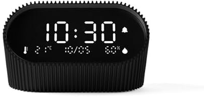 Lexon LR155MN3 Digitalwecker Ray Clock Mattschwarz