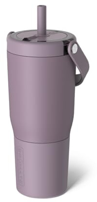 BrüMate Resa 750ml Tumbler with Straw and Lid | 25oz Metal Water Bottle with Handle | 100% Leakproof | Insulated Cup | Stainless Steel Travel Gym Mug | Keeps Drinks Ice-Cold All Day (Lilac Dusk)