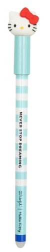 Mr. Wonderful - Stylo effaçable Bo-Bo Hello Kitty - Never stop dreaming - Stylo à encre bleue - Stylo à bille au design Hello Kitty