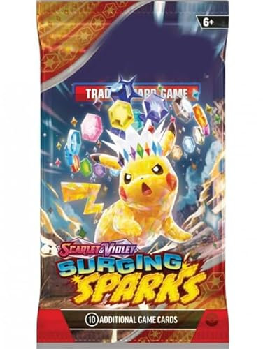 Surging Sparks Booster | 1x Booster Pack ENGLISCH + Heartforcards® Versandschutz