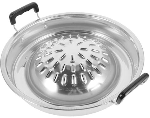 COLLBATH Multi-Function BBQ Pan for Outdoor Picnic Korean BBQ Grill Pot Even Heating Large Surface for Steak and Vegetables Household Portable Grilling Pan