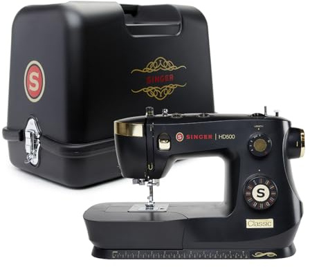 SINGER HD500 Classic Sewing Machine, Metal Plastic, Black