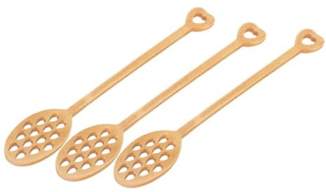 Alipis 3stücke Holzlöffel Honiglöffel Für Küche Mischen Löffel Honigsiruplöffel Küchenrührlöffel Honiglöffelstab Tragbarer Rührstab Aus Holz Für Honig Sirup Marmelade