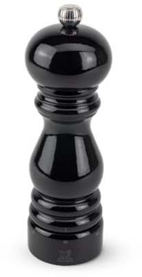 PEUGEOT - Salzmühle Paris u‘Select 18 cm - 6 voreingestellte Mahlgrade - Innovatives Zirlion-Mahlwerk für pulverfeines Salz - Aus PEFC-zertifiziertem Holz - Französisches Know-how - Schwarz lackiert