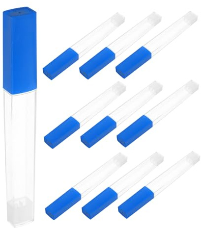 PRETYZOOM 10pcs Plastic Thermometer Storage Tube for Holder Tube Lid for Thermometer and Storage