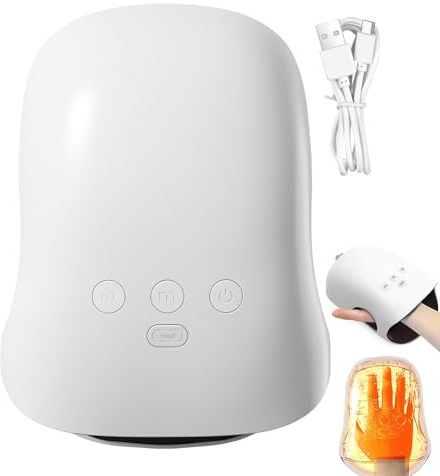 Renopfect Appareil de massage électrique à la main | Appareil de massage électrique à chaleur – Masseur de poignet avec batterie longue durée pour athlètes, hommes, adolescents, papas, femmes, mères