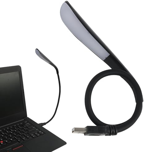 oskadligt USB-ljus, för bärbar dator, flexibel USB-tangentbord, mini-USB-lampa med 3 justerbara ljusstyrkenivåer, ögonskydd, dimbar usb led touch-touchlampa, svart