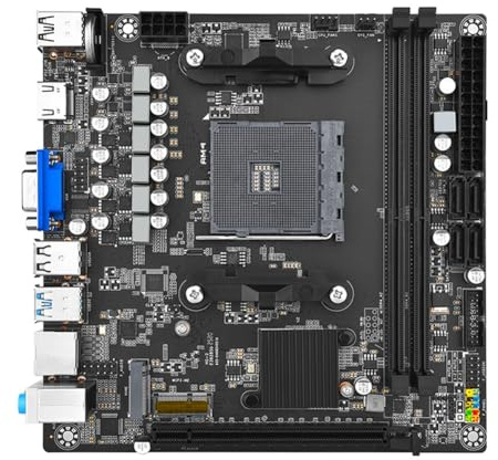 Aboiled AM4 CPU A320M-I Motherboard 2x DDR4 64G Memory PCI-E3.0x16 M. 2 Interface Mini-ATX Motherboard