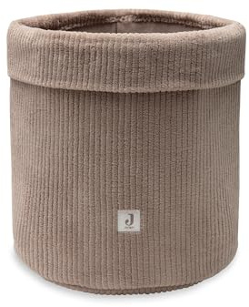 Jollein Aufbewahrungskorb Wickeltisch – Cloudy Rib – Milky Coffee – Wickeltisch Organizer – Wickeltisch Zubehör – 35x30 cm