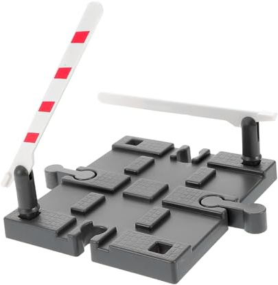Gatuida Train Track Accessories Model Railway Railing Barrier DIY Train Road Block Decorative Track Railing Barrier for Pretend Play