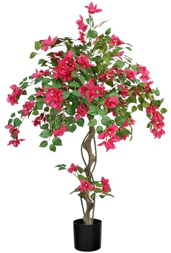 MixcMax Planta Artificial Grande Buganvilla Arbol Artificial Exterior 140cm