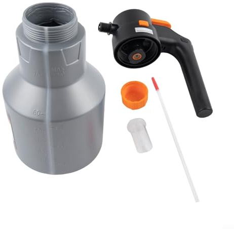 2L Electric Foam Sprayer for Car Wash, 8BAR High Pressure Handheld Cleaning Tool with USB Rechargeable for battery, Portable Washer for Home Garden Patio, Gray(gray)