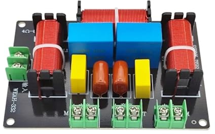 YRREATY -332 200W 3 Way Crossover 2 Midrange 1 Treble Frequency Divider Audio Speaker Crossover KTV Crossover Model B