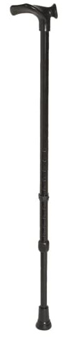 Rebotec Handy anatomischer Gehstock, schwarz links