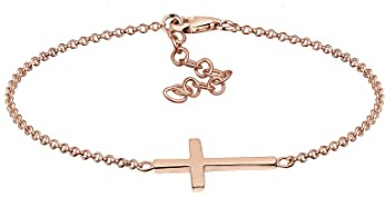 Elli Pulseras Las Damas Cruzan la Fe en Plata Esterlina 925