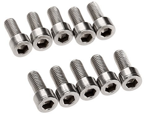 Dophee 10Pcs Bike Water Bottle Cage Bolts Holder Screws M5 Inner Rack Hexagon Stainless Steel Screws