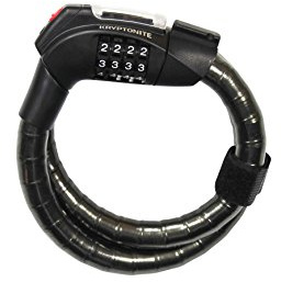 Kryptonite Kryptoflex Schlösser Schwarz 80cm