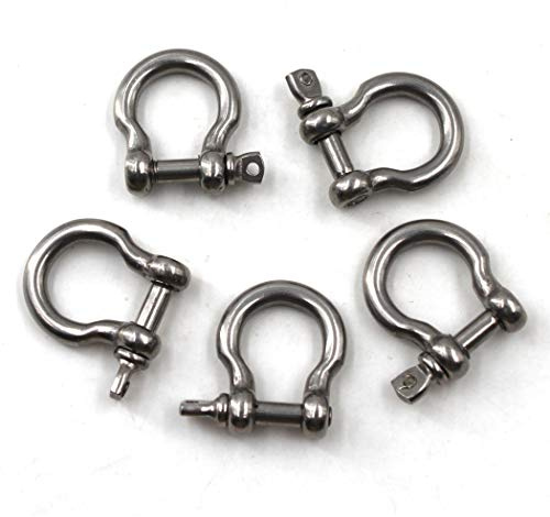 M8 Schäkel 304 Edelstahl Ring Schäkel (Packung mit 5)