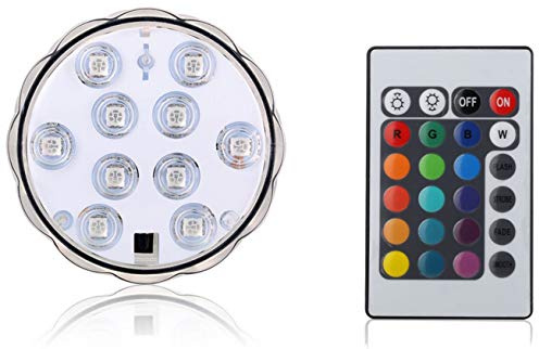 LED Untersetzer mit 16 Farben Dimmbar mit Fernbedienung