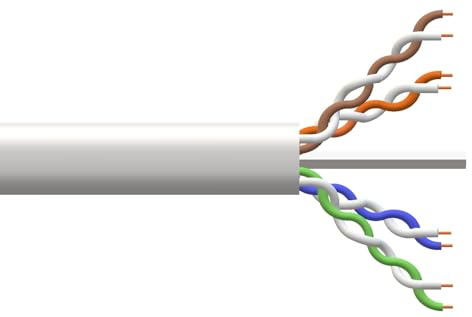 LINK Cable sólido UTP para Redes categoría 5E LSZH de Cobre Bobina MT 305 Clase ECA