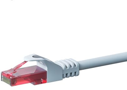 Danicom Câble CAT6 UTP 100% cuivre blanc - 30m, POE, Ethernet, LAN, câble de raccordement, câble de données, RJ45 - pour armoire de serveur, commutateurs, routeurs, modems !