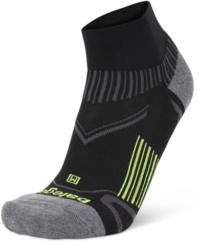 Balega Enduro Quarter Calcetines De Confort Y Rendimiento, Compresión En El Arco, Ajuste Estructurado, Mantienen Los Pies Frescos Y Secos, Amortiguación Media,Small (EU 36-39.5),Nero