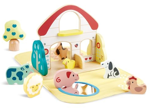 Hape Bauernhof Bea - farbenfroher Holzbauernhof für die Kleinsten
