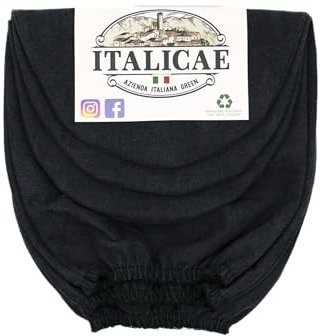 ITALICAE Gant de lavage de voiture fabriqué en Italie – Gant microfibre de voiture ultra absorbant parfait pour le lavage de moto – Chiffons en microfibre noirs 3 pièces 30 x 20 cm – Idéal pour le