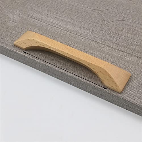 Griff Eiche Massivholz Schubladengriff Möbelgriff Holzgriff,natur möbelgriff eiche,Holz Natürliche Holzschubladenknöpfe Kommode Holztürgriffe,griffe kleiderschrank (64mm(2.5in),Beechwood)