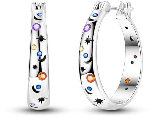 QIKAOLA S925 Orecchini in argento da donna ipoallergenici Huggie Orecchini