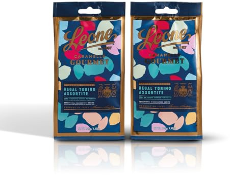 Leone seit 1857 - Hartbonbonbeutel Regal Torino - Leone Bonbons - Gemischte Bonbons - 2 Beutel à 125g (2 x 125g)