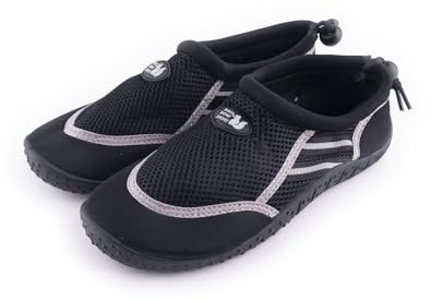 R-ISLAND Escarpines de Mujer,Zapatos de Agua,Respirable,Cómodo,Antideslizante Genial para Playa,Piscina y Deportes Acuáticos.(Negro 39)