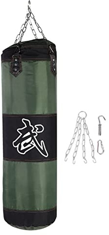 Sunicon Sandsack, Boxsack für Erwachsene, leer, für Training, Boxen, Haken, Kicken, Sandsack, Kampf, Karate, Punching, Sandsack, Sandsack (1m / 3.3ft)