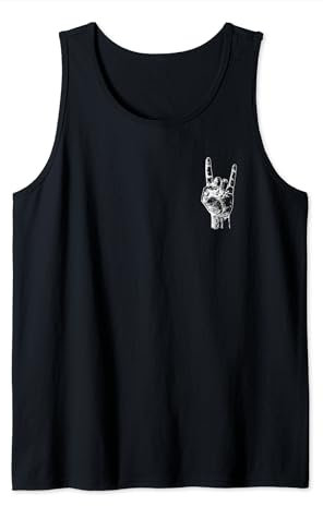Pommesgabel Hard Rock & Roll Musik Heavy Metal dezent Tank Top
