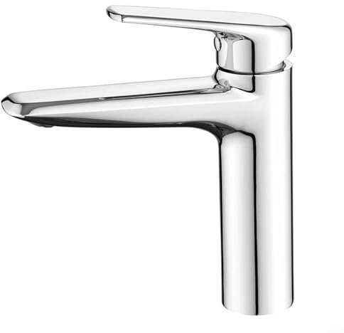 Bathroom Basin Faucet, Household Stainless Steel Undercounter Basin Bathroom Cabinet Hot and Cold Pull-out Mixing Faucet Washbasin Aplash-Proof Faucet(silver)