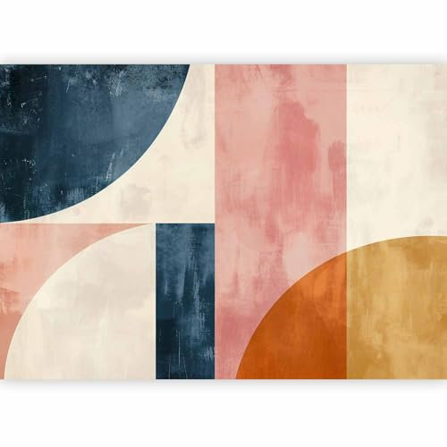 murando - Fototapete Wasserdichte Muster im Retro Sti 350x256 cm Vlies Tapeten Tapetenfolie XXL Moderne Wanddeko Design Wand Dekoration Wohnzimmer Möbelfolie Büro Flur - Terrakotta a-H-10040-a-a