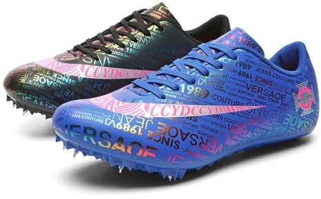Spikes Leichtathletik,8/7 Nägel Leichtathletik-Spike-Schuhe Herren Damen,atmungsaktiv leicht Professional Sportschuhe,rutschfeste Turnschuhe,Track Spike Laufschuhe Sprint Schuhe Leichtathletik Schuhe