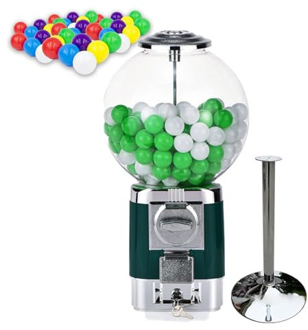 pedenencelia Coffee Pod Holder-Coffee Bar Decor For Kitchen Office,Coffee Bar Organizer For Countertop, With Metal Stand &20 Colored Ball,No Need To Insert Coins Gashapons/240 3.2cm Capsules,green