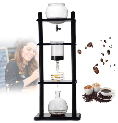Hydravex Cafetera de Goteo en frío, cafetera de infusión en frío, cafetera Japonesa de Goteo Lento, 32 oz, cafetera de Goteo en frío, cafetera de Hielo para Uso doméstico, Comercial y de Oficina