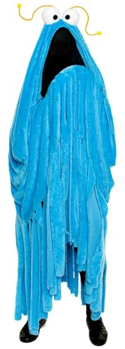 Maskworld Die Sesamstraße – Yip Yip Marsianer Kostüm - blau - Einheitsgröße - Verkleidung Karneval, Halloween, Motto-Party