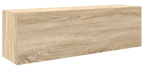 vidaXL Bad-Wandschrank Sonoma-Eiche 100x25x30 cm Holzwerkstoff