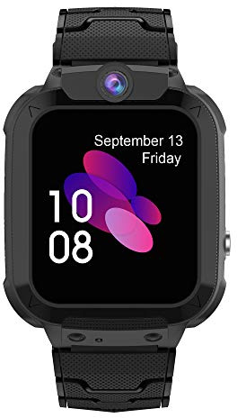 Puhiuyoi Montre Connectée Enfant, Smartwatch avec GPS Appel Vidéo SOS