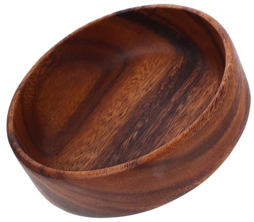 BEBEMOKO Bandeja De Aperitivos De Madera Maciza Plato De Madera Para Frutas Para Servir Frutas Mesa De Centro Para Ensaladas y Postres
