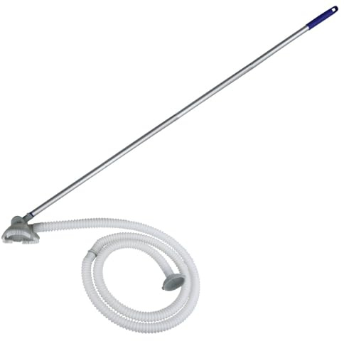 Balai aspirateur Piscine, aspirateur Piscine Hors Sol,tête d'aspiration et kit Entretien Piscine avec Tige télescopique, Aspirateur de Piscine avec Tige télescopique, aspirateur de Piscine avec Tuyau