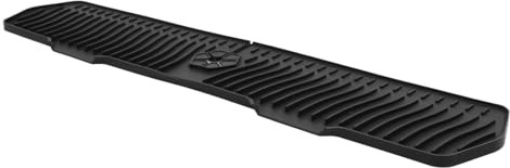 KKPLZZ Kitchen Sink Splash Guard, Silicone Faucet Handle Drip Catcher Tray with Adjustable Center Hole, for Bathroom Kitchen Counter Sink Accessories (Black)