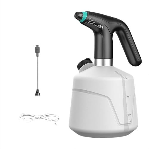 Spruzzatore elettrico, flacone spray automatico di grande capacità da 2 l, con tubo di prolunga e batteria a lunga durata, annaffiatoio portatile per giardinaggio, irrigazione piante, pulizia auto e