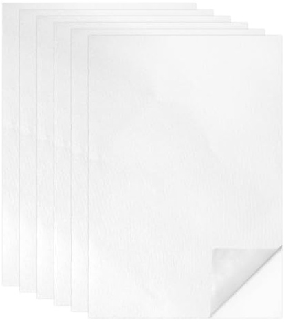 Psiriol 6Pcs A4 Sticky Water Soluble Embroidery Stabilizer Paper, Stick and Stitch Embroidery Stabilizer Print Stabilizer, Backing Transfer Paper Film Wash Away for Hand & Machine Embroidery | Stick and Stitch Embroidery Stabilizer Print Stabilizer, Backing Transfer Paper Film Wash Away for Hand & Machine Embroidery
