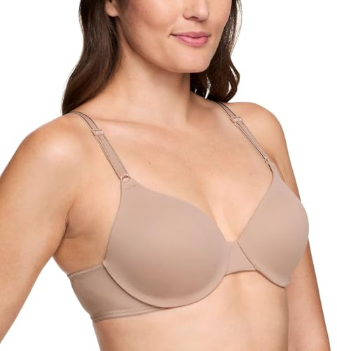 Warner's Women's This is not a Bra Cushioned Underwire Lightly Lined T-Shirt Bra 1593, Toasted Almond, 36C