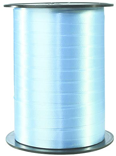 Clairefontaine 601725C Spule Geschenkband glatt (500 m x 7 mm, ideal für Bastelprojekte und Geschenke) 1 Stück hellblau